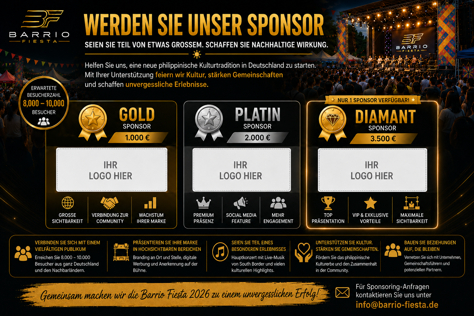 Become our Sponsor – Barrio Fiesta 2026